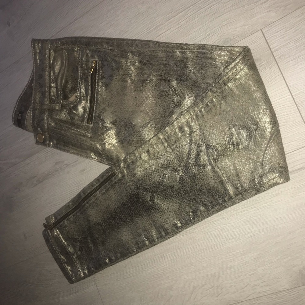 Zara Python print jeans
